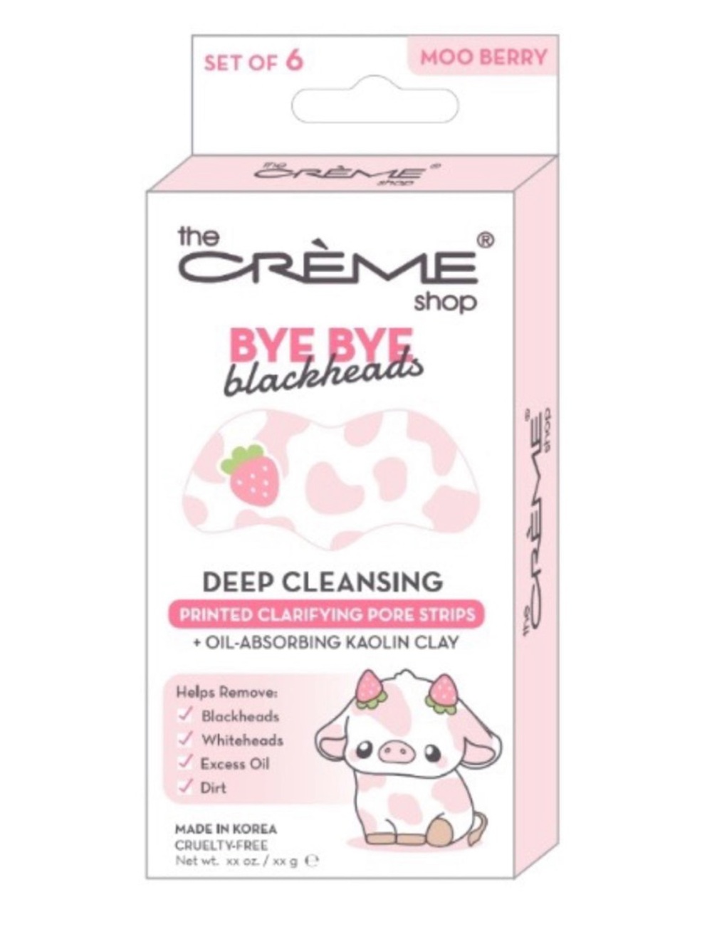 The Crème Shop Bye Bye Blackheads Deep Cleansing Pore Strips - Moo Berry - Picture 2 of 5